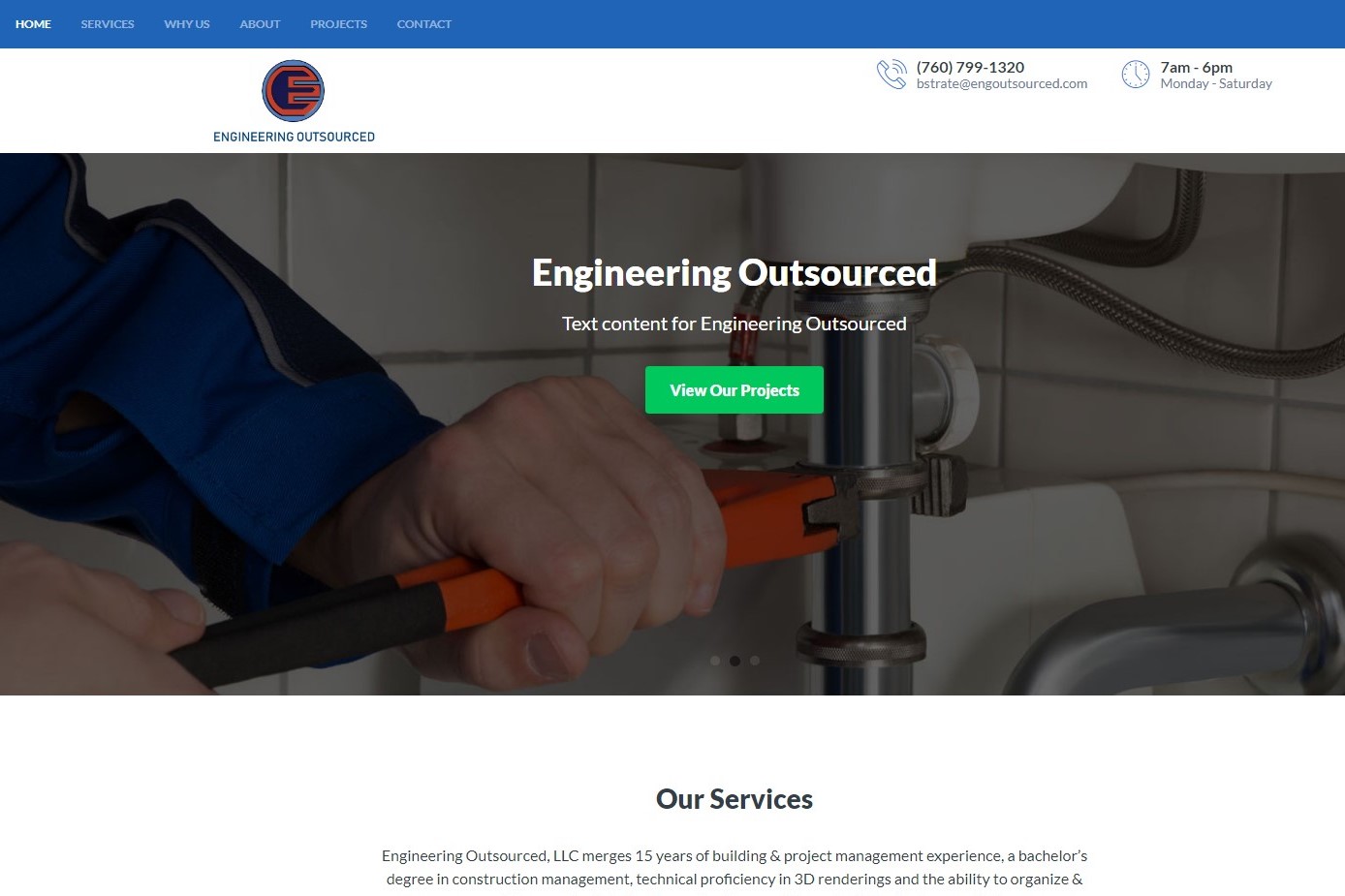 Engineering Outsourced Website
